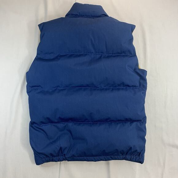 Vintage The North Face Puffer Vest Jacket Size Small Blue Brown Label Goose Down - Picture 7 of 10
